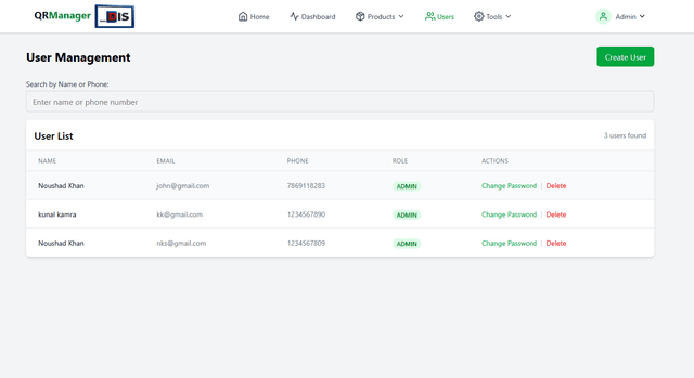 Scan_DIS inventory management screen